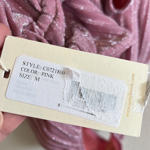 RAMY BROOK Marta Strapless Metallic One Piece Swimsuit In Pink - Picture 11 of 16